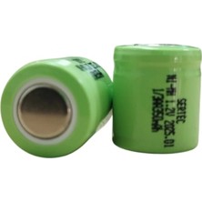 Marsilyan 1.2V 300 Mah - 1/3AA - Ni-Mh Şarjlı Pil - (Başsız / Flat Head)