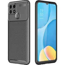 Ahlttiba Oppo A15 Cep Telefonu Için Kılıf Karbon Tasarım Negro Kapak