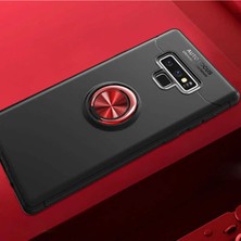 Ahlttiba Samsung Galaxy Note 9 Uyumlu Cep Telefonu Için Dönebilen Yüzüklü Standlı Silikon Ravel Kapak