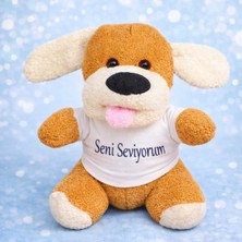 Marsilyan Seni Seviyorum Tişörtlü Sevimli Peluş Köpek