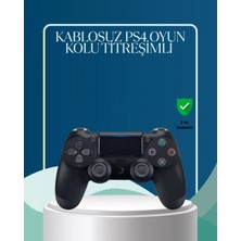 Marsilyan- Kablosuz Ps4 Oyun Kolu Çift Motor Titreşimli Uzun Bataryalı