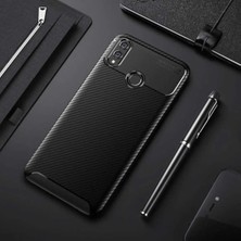 Huawei Honor 8x Cep Telefonu Uyumlu Kılıf Karbon Tasarım Negro Kapak