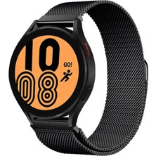 Samsung Galaxy Watch 7 / 6 / 5 / 4 / Fe / Active 2 / Watch 6 Classic / Watch 5 Pro / Gear S2 / S3 (20MM) Uyumlu Metal Mıknatıslı Kordon – Manyetik Hasır Çelik Şık Saat Kayışı ⌚✨