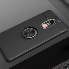 Ahlttiba Xiaomi Redmi Note 4x Uyumlu Cep Telefonu Için Dönebilen Yüzüklü Standlı Silikon Ravel Kapak