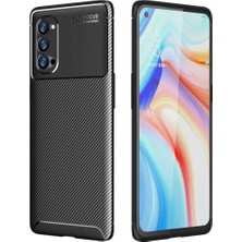 Ahlttiba Oppo Reno 4 Pro 5g Cep Telefonu Için Kılıf Karbon Tasarım Negro Kapak