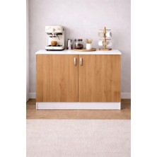 T Designo Tdesigno Asil Mutfak Alt Modül  - Çok Amaçlı Dolap 120 cm Safir Meşe