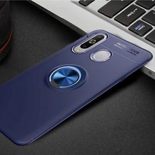 Ahlttiba Samsung Galaxy A20S Uyumlu Cep Telefonu Için Dönebilen Yüzüklü Standlı Silikon Ravel Kapak