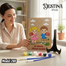 Destina Ahşap Mandala Boyama Seti- Ahşap BOYAMA-MODEL280