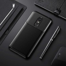 Ahlttiba Xiaomi Redmi 5 Plus Cep Telefonu Için Kılıf Karbon Tasarım Negro Kapak