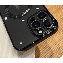 Apple Iphone 12 Pro Max Için Uyumlu Kılıf Kamera Lens Korumalı Magsafe Şarj Yumuşak Demre Kapak