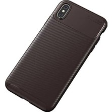 Iphone Xs 5.8 Için Uyumlu Kılıf Karbon Tasarım Negro Kapak