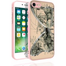 Ahlttiba Iphone Se 2022 Için Uyumlu Kılıf Desenli Kamera Korumalı Parlak Nora Kapak