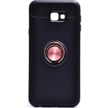 Ahlttiba Samsung Galaxy J4 Plus Için Uyumlu Kılıf Dönebilen Yüzüklü Standlı Silikon Kapak