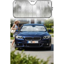 Next Craft Oto Ön Cam Güneşliği Araç Araba Güneşliği Parlak Güneşlik Koruyucu Perde Metalize 130X60 cm