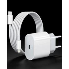 Marsilyan- iPhone 14 13 12 11 Uyumlu 20W Hızlı Şarj Adaptörü Lightning Kablo Seti
