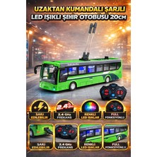 Yıldırım Oyuncak Uzaktan Kumandalı Şarjlı LED Işıklı Ful Fonksiyon 20 cm Şehir Otobüsü - Işıklı Oyuncak Şehir Otobüsü