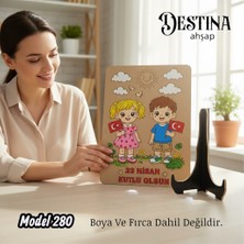 Destina Ahşap Mandala Boyama Seti-Ekonomik Seri- Eko MODEL280