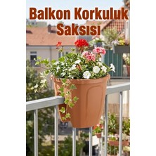Effe Home Dekoratif Balkon Korkuluk Saksısı Oval 1 Adet