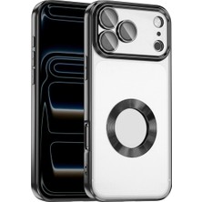 Ahlttiba Apple iPhone 17 Pro Max Cep Telefonu Için Uyumlu Kılıf Kamera Korumalı Logo Gösteren Omega Kapak