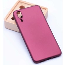 Ahlttiba Huawei P20 Için Uyumlu Kılıf Yumuşak Renkli Silikon Esnek Kapak