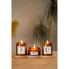 Luma Candle Lvsqvr Oğlak Burcu Ritüel Koku 3 Lü Mum U HARFI-222 Denge ve Uyum