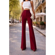 Sea Queen Kadın Ekstra Yüksek Bel Toparlayıcı Ispanyol Paça Kumaş Pantolon