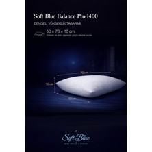 Softblue Balance Pro 1400 Sert ve Yüksek Ortopedik Yastık 50X70X15 cm | 1400 gr Iç Dolgu