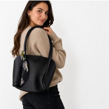 Parmedix Kadın Omuz Çantası Fular Detaylı Şık Günlük Kullanım Çanta