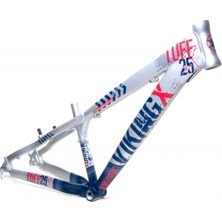 Vikingx Tuff X-25 Dirt Jump Aliminyum Kadro Mavi-Gümüş