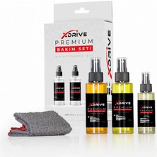 xDrive  Xdrive Premium 3 Lü Deri & Kumaş Koltuk Temizlik ve Bakım Seti
