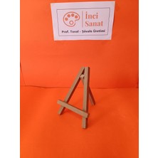 İnci Tuval Mini Şovale 15 cm Ahşap