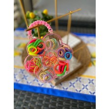 Morfi 7 Gözlü Çanta Figürlü 7 Çeşitli Kız Çocuk Bebek Toka Seti