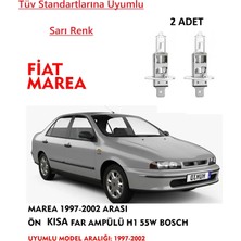 Bosch Marea 1997-2002 Arası Ön Kısa Far Ampülü (2 Adet) Sarı Renk