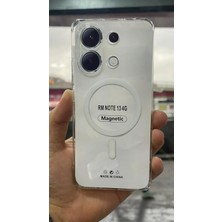 İzel Aksesuar Xiaomi Redmi Note 13 4g Sert Pc Sararmaz Magsafe Şeffaf  Kılıf
