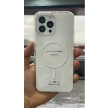 İzel Aksesuar Apple Iphone 13 Pro Max Sert Pc Sararmaz Magsafe Şeffaf  Kılıf