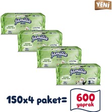 Familia Plus Natural Çek Al Mendil 150'LI X 4