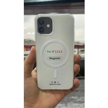 İzel Aksesuar Apple Iphone 12 Sert Pc Sararmaz Magsafe Şeffaf  Kılıf