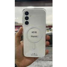 İzel Aksesuar Samsung Galaxy A25 Sert Pc Sararmaz Magsafe Şeffaf  Kılıf