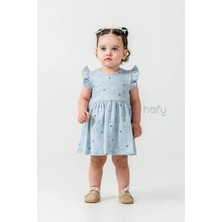 Hafy Baby Fırfırlı, Fil Desenli, Yazlık Kız Çocuk, Bebek Elbisesi