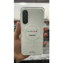 İzel Aksesuar Samsung Galaxy A26 Sert Pc Sararmaz Magsafe Şeffaf  Kılıf
