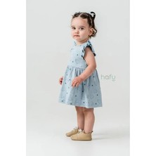 Hafy Baby Fırfırlı, Fil Desenli, Yazlık Kız Çocuk, Bebek Elbisesi