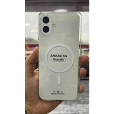 İzel Aksesuar Samsung Galaxy A07 Sert Pc Sararmaz Magsafe Şeffaf  Kılıf