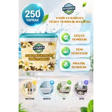Hygrex Vanilya Kokulu Yüzey Temizlik Havlusu Islak Kova Mendil 250 Adet Ev Ofis Tüm Yüzeyler Kovalı Mendil Easy Clean