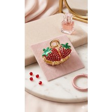Lotus Luxury Çilek Figürlü Metal Toka Mini Boy
