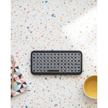 Marsilyan- Kompakt Siyah Rgb Işıklı Bluetooth Mini Klavye