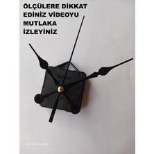 Cnr Shop Saat Mekanizması 18 mm Şaft Boyu Sessiz Çalışır Saat Mekanizması Akrep-Yelkovan-Saniye-(Askılı)