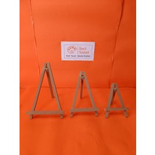 İnci Tuval Ahşap 3 Lü Mini Şövale Seti 15CM 20CM 25CM