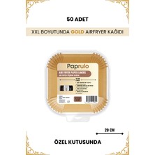 Paprulo Büyük Boy Airfryer Pişirme Kağıdı Fritöz Pişirme Kağıdı Xxl Uyumlu En Büyük Model