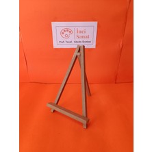 İnci Tuval Mini Şovale 25 cm Ahşap