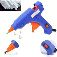 Pileli Store Pilelistore Sıcak Silikon Tabancası 20W On/off Tuşlu + 6 Adet Tam Boy Ince Slikon Hediyeli